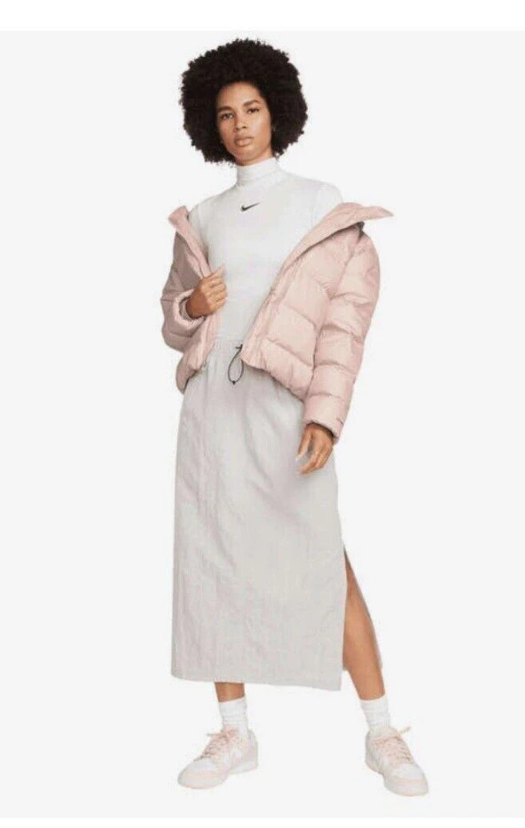 Nike Womens Storm Fit Pink Puffer Down Warm Winter Jacket Coat Somon Pembe Şişme Mont DQ5903-601 ürün görseli 1