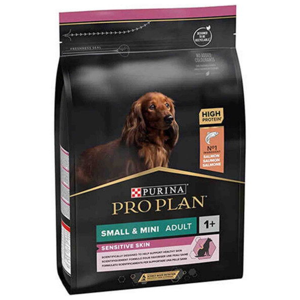 Proplan small mini adult 3kg somonlu küçük ırk köpek maması ürün görseli 1