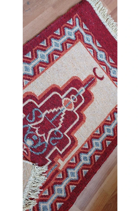 Algelsineve 60x125cm Antik Kilimden Seccade - Resim 3