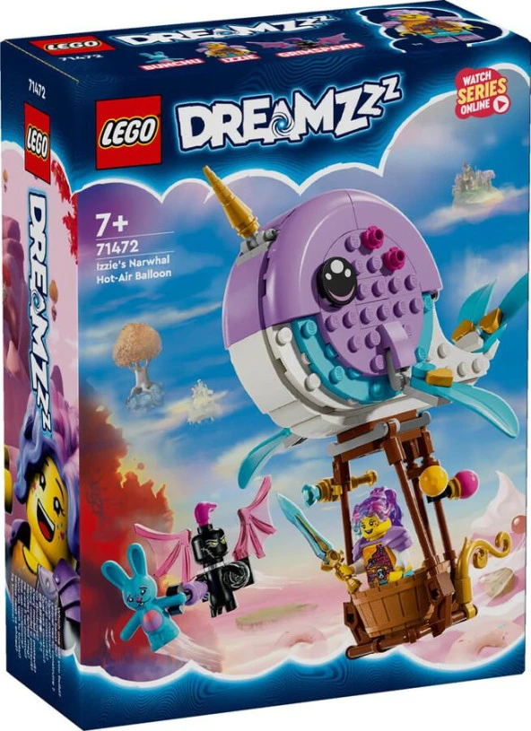 LEGO Dreamzzz 71472 Izzie's Narwhal Hot-Air Balloon ürün görseli 1