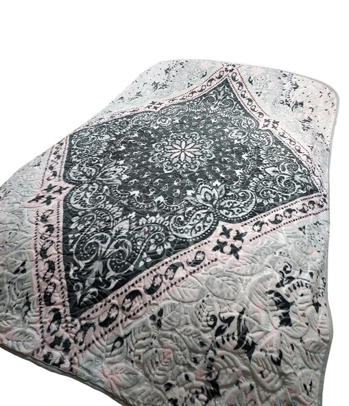Merinos Fashion Tek Kişilik Vizon Battaniye (155x215)-Rumba Gri ürün görseli 1