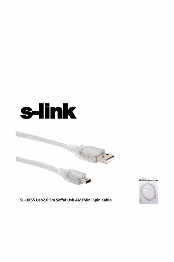 SL-UK5 1.5 Metre Usb 2.0 5 Pin Kamera 0su ürün görseli 1