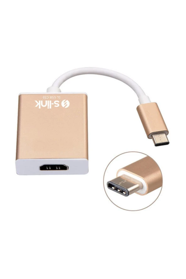 SL-USB Type-C to Hdmı Kablo Görüntü Aktarma ürün görseli 1