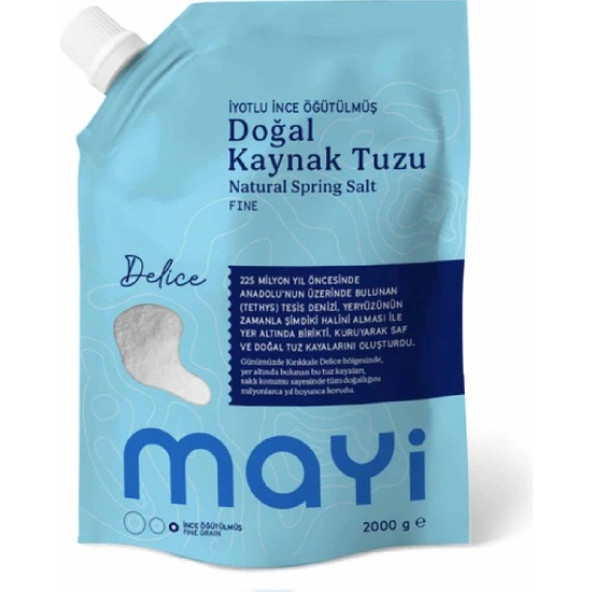 Mayi Tuz 2 kg İyotlu İnce Kaynak Tuzu ürün görseli 1