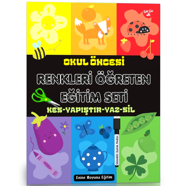 Okul Öncesi Renkleri Öğreten YAZ-SİL Eğitim Seti ürün görseli 1