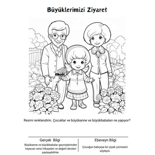 Okul Öncesi Evde İLK Eğitim Renklendir Öğren - Resim 5