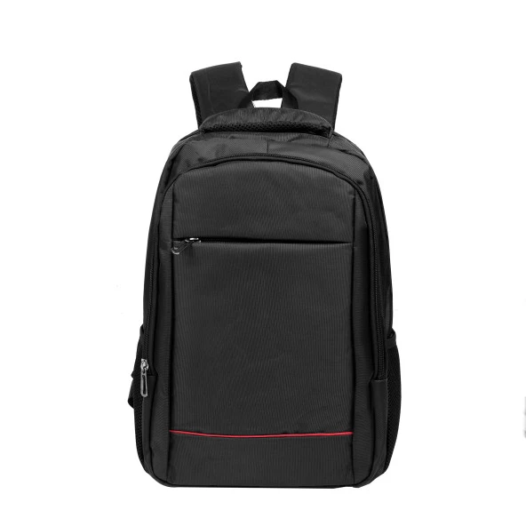 Bagacar Okul ve Günlük Laptop Bölmeli Su Geçirmez Sırt Çantası Siyah ürün görseli 1