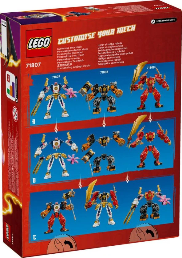 Lego Ninjago 71807 Sora's Elemental Tech Mech - Resim 2