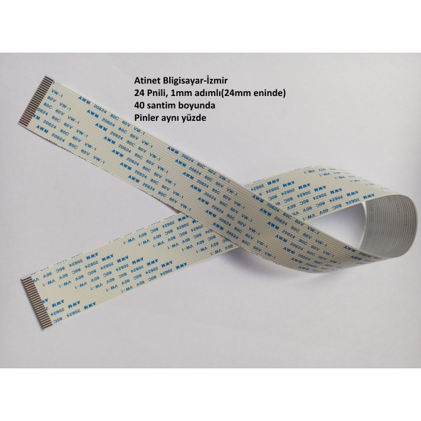 Awm 20624 80C 60V Vw-1 Flex Şerit Kablo 24 Pin 40 Cm 24-1-40A ürün görseli 1
