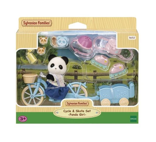 Sylvanian Families Bisiklet ve Paten Seti -Panda Kız ESF5652 ürün görseli 1