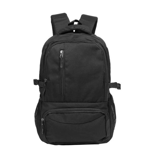 Bagacar Okul ve Günlük Laptop Bölmeli Su Geçirmez Sırt Çantası Siyah ürün görseli 1