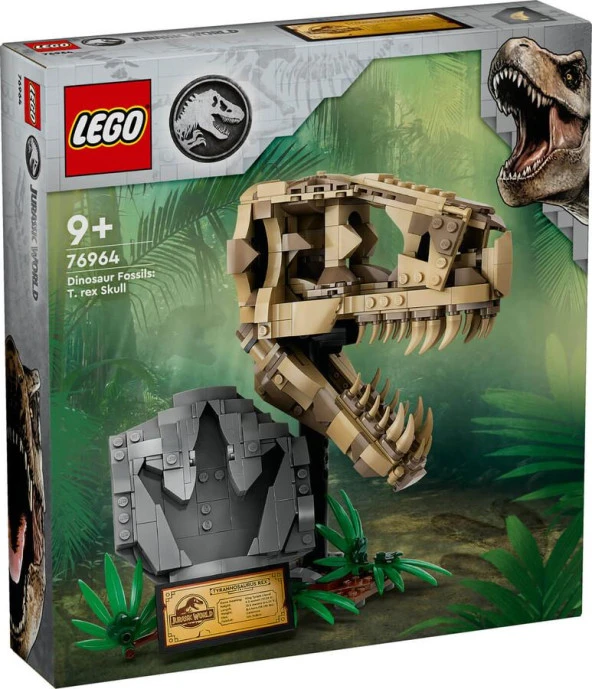 LEGO Jurassic Park 76964 Dinosaur Fossils: T. rex Skull ürün görseli 1