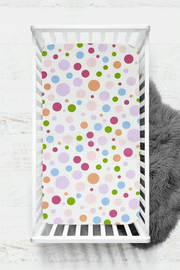 100x150 cm Ranforce Kumaş Lastiksiz %100 Pamuklu İpeksi Bebek Çarşafı ürün görseli 1