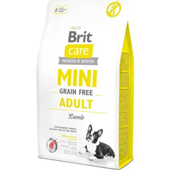 BritCare Mini Adult Kuzu Etli Tahılsız Küçük Irk Köpek Maması 2 Kg ürün görseli 1