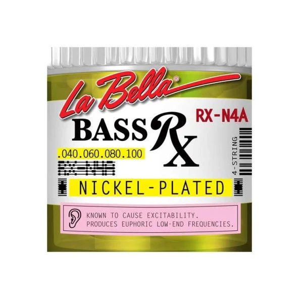 Gitar Aksesuar Bas Tel Labella 4 Telli LB-RX-N4A 0,40 ürün görseli 1