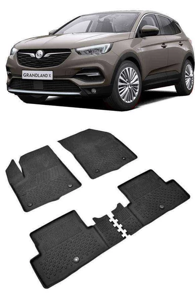 Sahler Opel Grandland X 2017-2022  4.5D Havuzlu Paspas Siyah ürün görseli 1