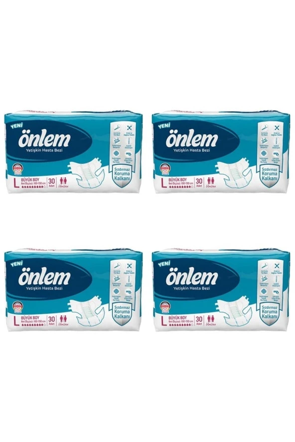Belbantlı Yetişkin Bezi 120 Adet Large Büyük Boy ürün görseli 1