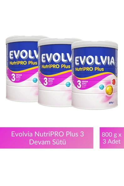 Evolvia NutriPRO Plus 3 Devam Sütü 800 gr x 3 Adet ürün görseli 1