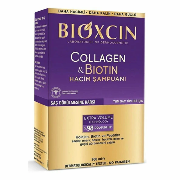 Bioxcin Collagen Biotin Saç Dökülmesine Karşı Şampuan 300 ml ürün görseli 1