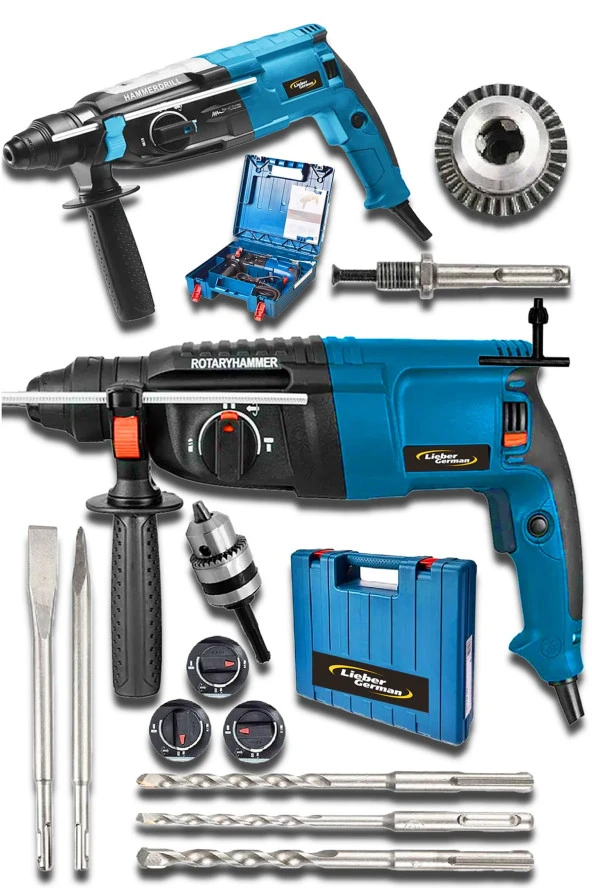 Lieber German Alman 1500 Watt 2.30 Bakır Sargılı 7 Joule Kırıcı Delici Hilti Matkap ürün görseli 1
