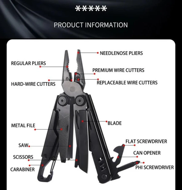 Grand Harvest GHK9 Armor Piercing Multi Tool - Resim 4