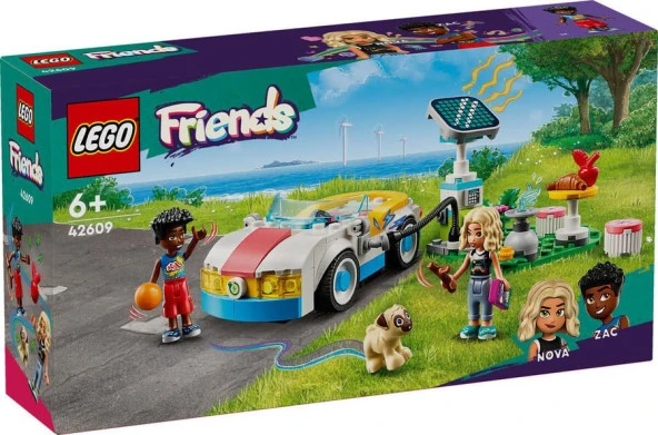 LEGO Friends 42609 Electric Car and Charger ürün görseli 1