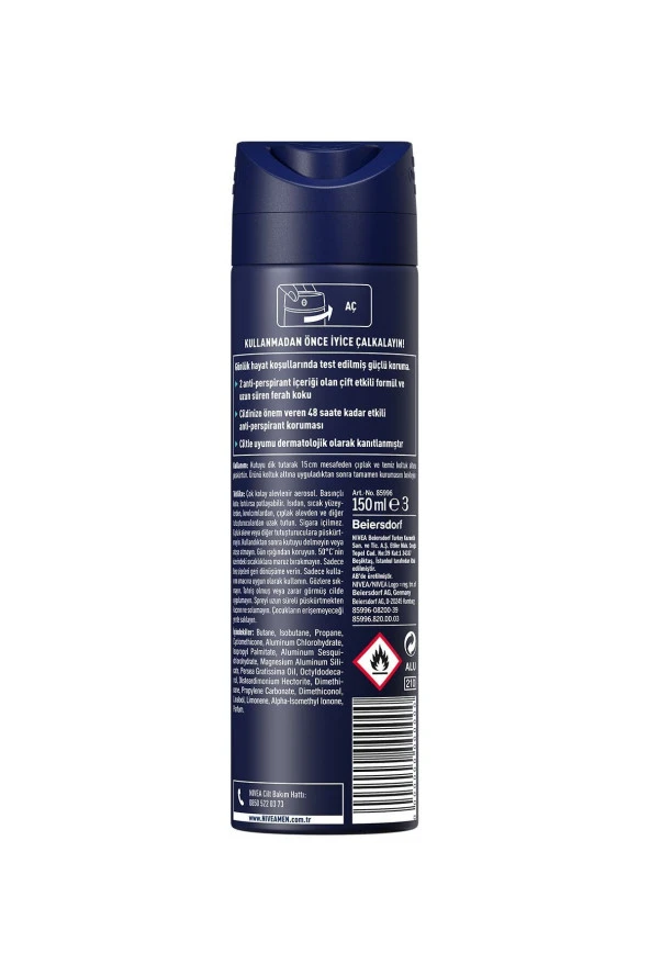 Nivea Erkek Deodorant Dry Fresh 150 ml - Resim 2