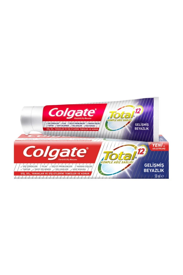 Colgate Total Gelişmiş Beyazlık Diş Macunu 50 Ml ürün görseli 1