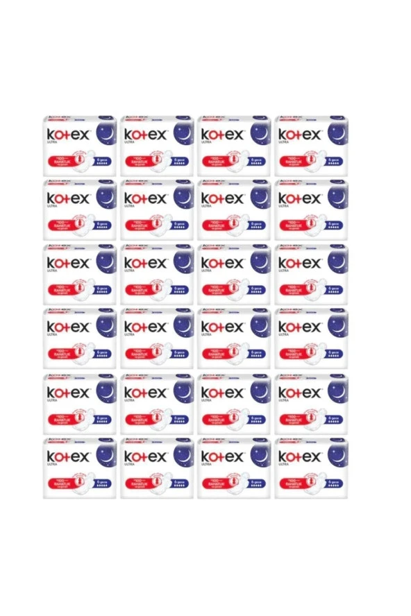 Kotex Ultra Gece Ped 6'Lı 24 Paket ürün görseli 1