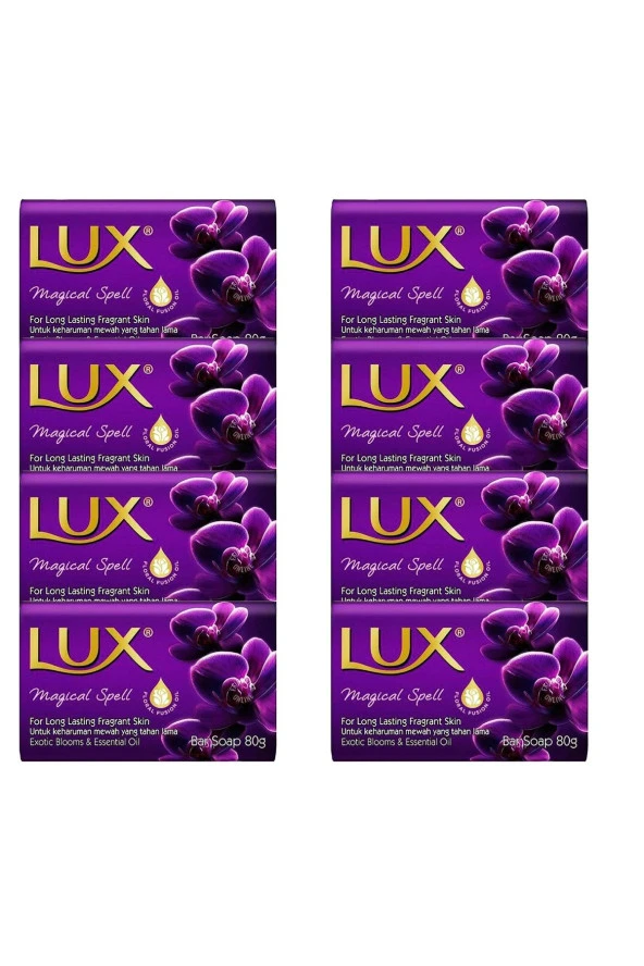 Lüx Sabun El Yüz Vücut Mor Magical Spell 80 gr 8 Adet ürün görseli 1
