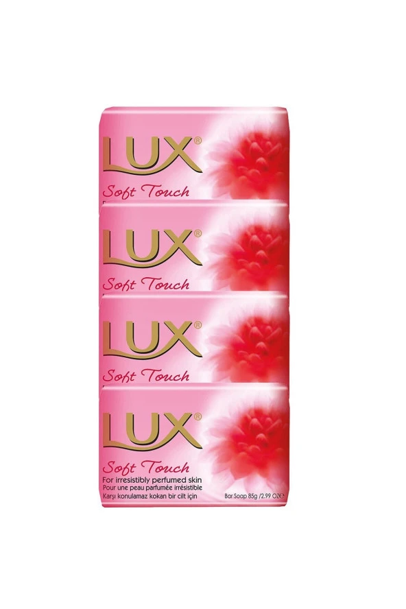 Lüx Sabun El Yüz Vücut Pembe Soft Touch 80 gr 4 Adet ürün görseli 1