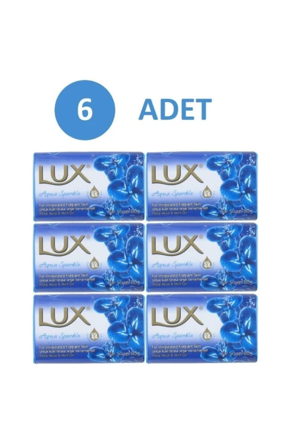 Lüx El Yüz Vücut Sabun Aqua Sparkle Floral Musk 80 gr 6 Adet ürün görseli 1