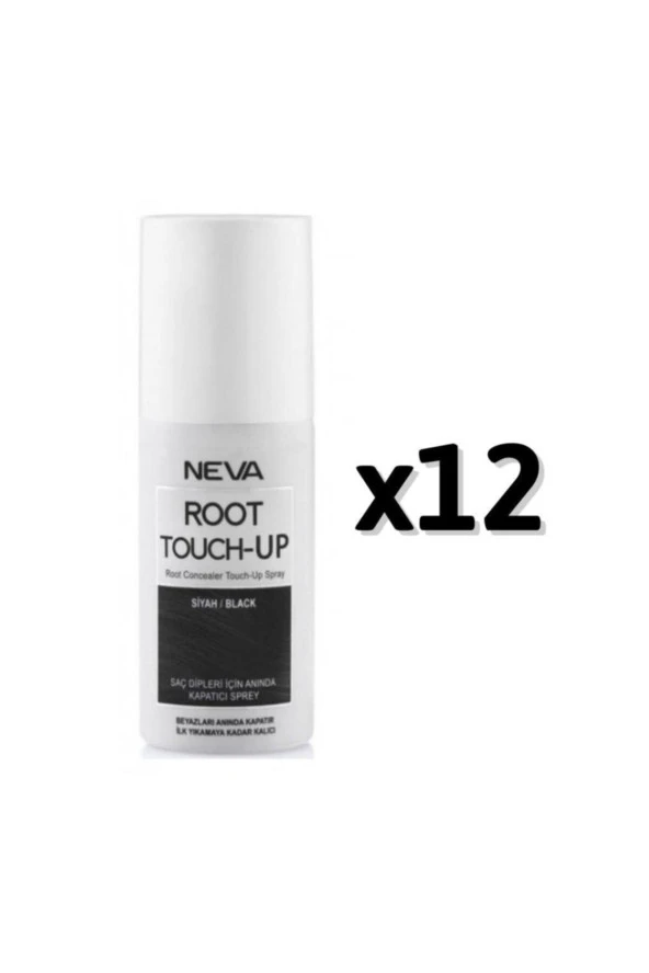 Neva Root Touch-up Siyah Rütuş Sprey Boya 75 ml 12 adet ürün görseli 1