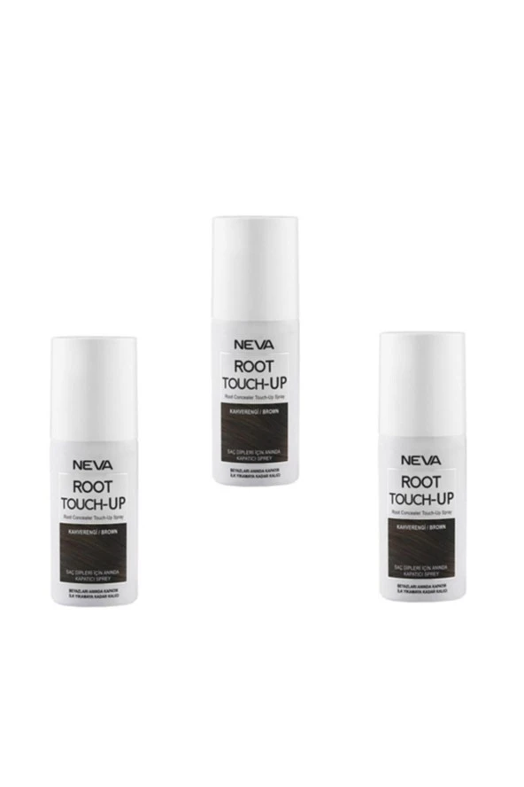 Neva Root Touch-Up Kahverengi Dip Boya Spreyi 25 KULLANIM 75 ml 3 Adet ürün görseli 1