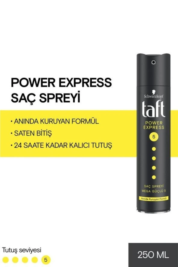Taft Saç Spreyi Power Express 250 ml ürün görseli 1