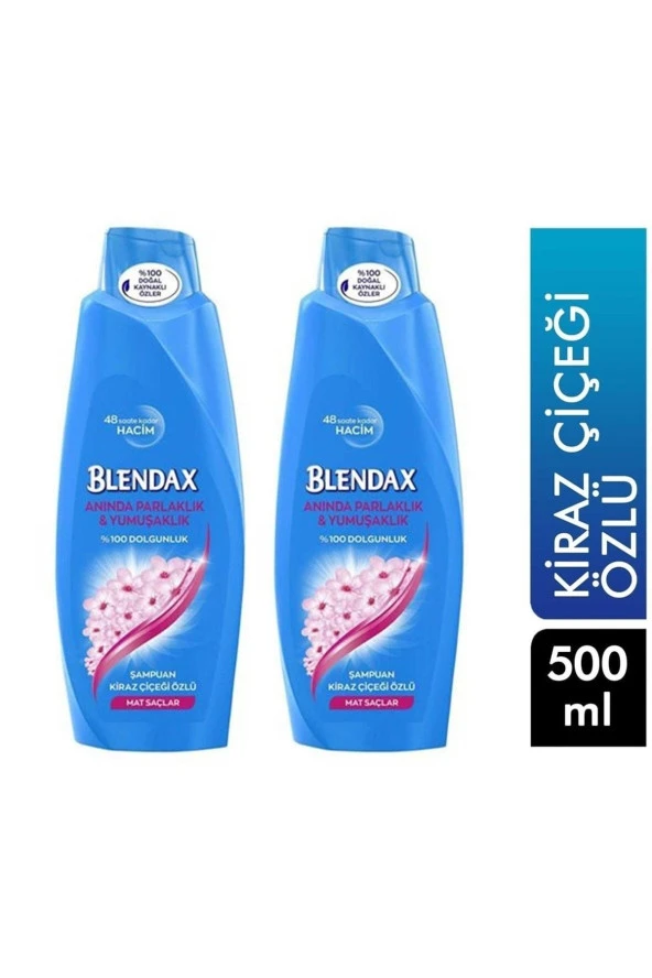 Blendax Şampuan Kiraz Çiçeği Özlü Mat Saçlara 500 ml 2 Adet ürün görseli 1
