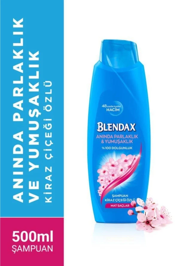 Blendax Şampuan Parlak Ve Yumuşak Saçlar Kiraz Çiçeği Özlü 500 ml ürün görseli 1