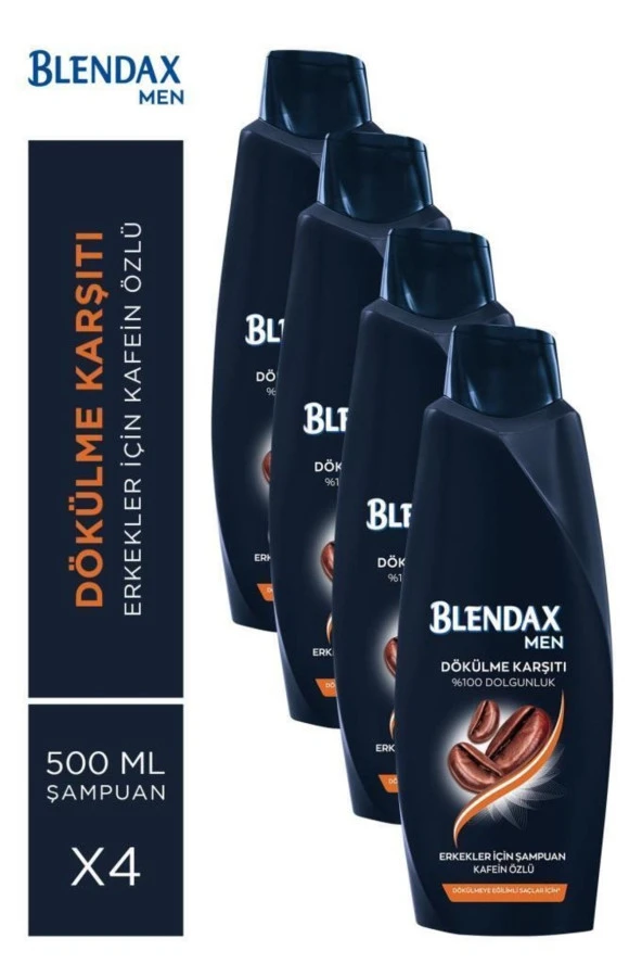 Blendax Saç Dökülmesine Karşı Kafein Özlü Şampuan 500 ml 4 Adet ürün görseli 1
