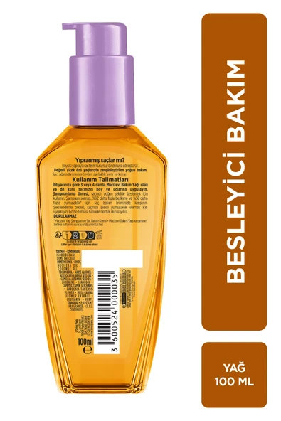 Loreal Elseve Yıpranmış Saçlar için Mucizevi Saç Bakım Yağı 100ml - Resim 8