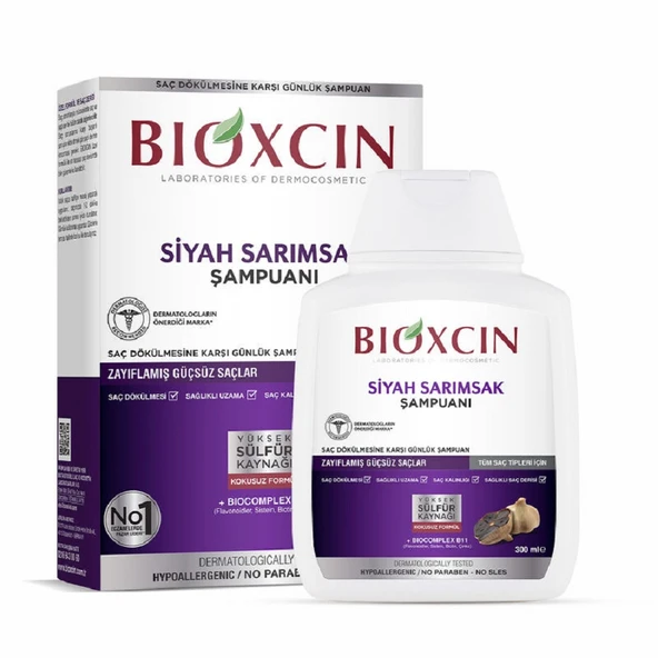 Bioxcin Siyah Sarımsak Şampuanı 300 ml ürün görseli 1