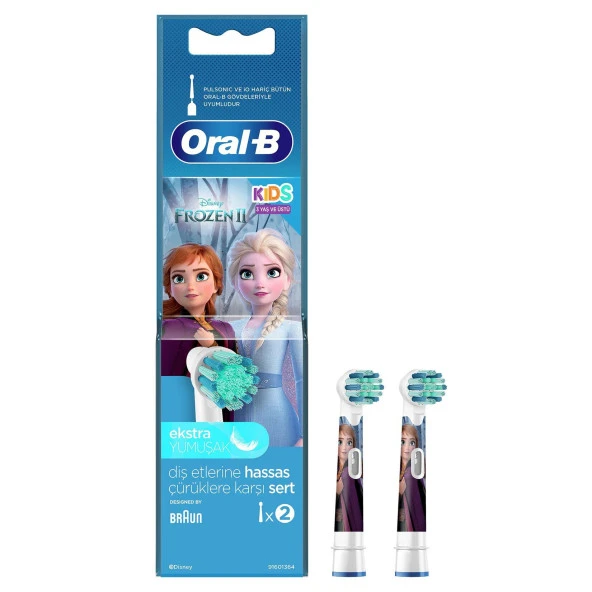 Oral-B Şarjlı Diş Fırçası Yedek Başlık Frozen 2'li ürün görseli 1