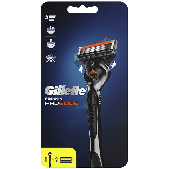 Gillette Fusion 5 Flexball Proglide Tıraş Makinesi + 2 UP Yedek Tıraş Bıçağı ürün görseli 1