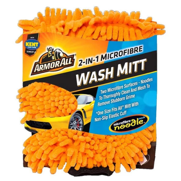 Armor All Mikrofiber 2in1 Püsküllü Yikama Eldiveni ürün görseli 1