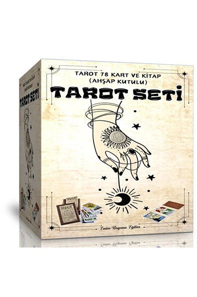 TAROT Seti (78 Kart ve Kitap) Ahşap Kutulu ürün görseli 1