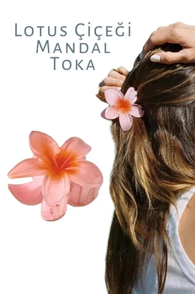 LOTUS ÇİÇEĞİ MANDAL TOKA - Resim 10