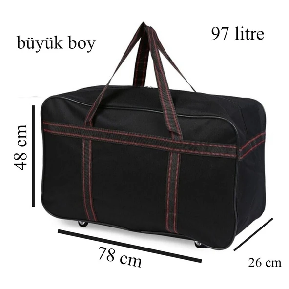 Bvlx Tekerlekli Askılı Taşıma Çantası - Resim 8