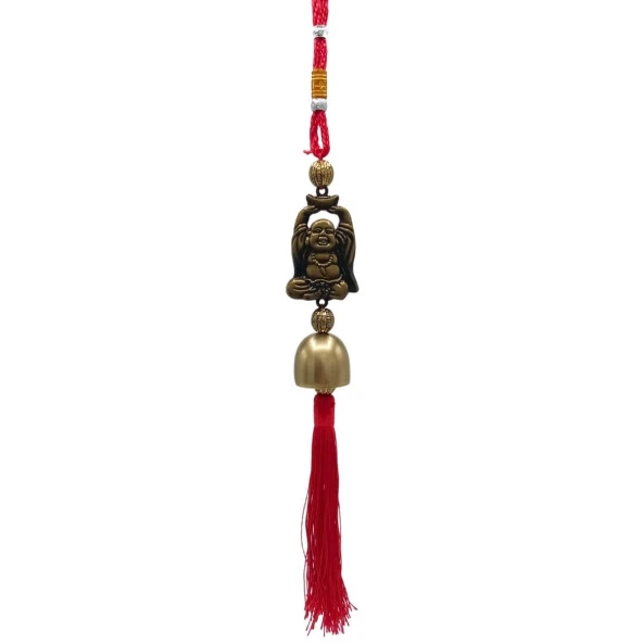 Çin Feng Shui Şans ve Bereket Metal Çan Buda 30 cm ürün görseli 1