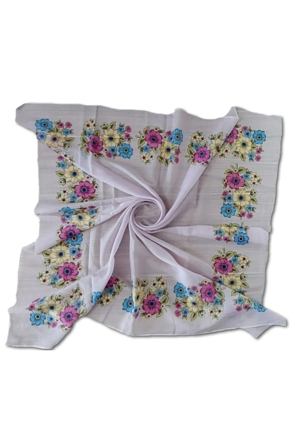 Algelsineve Yazma, yemeni, tülbent, 100x100cm %100 pamuklu, terletmez ürün görseli 1