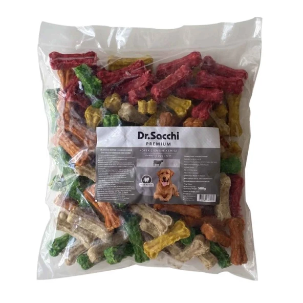 Dr.Sacchi Munchy Kemik Renkli TR7201 - 1'' 6 Gram 100Lü ürün görseli 1