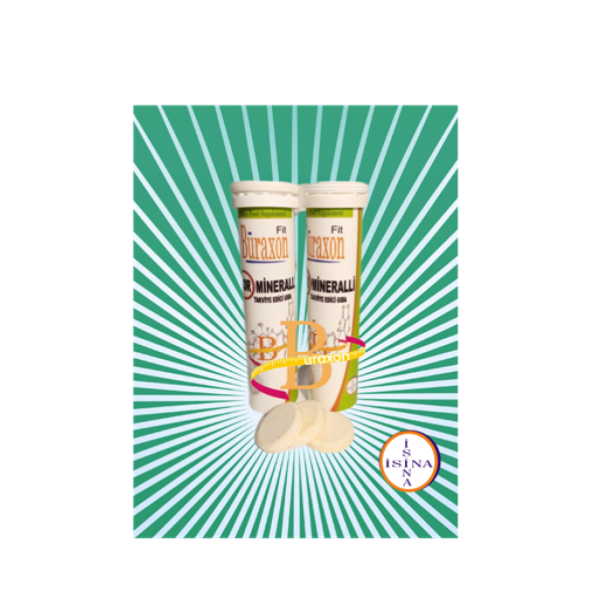 Buraxon Fit Bor içeren gıda takviyesi Vitaminler ve mineraller Efervesan Tablet boron supplement ürün görseli 1